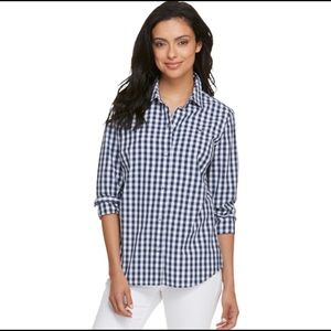Vineyard Vines Gingham Button Down Shirt Navy